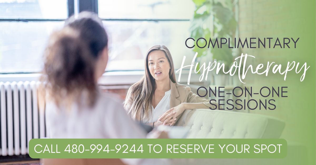 Complimentary Hypnotherapy One-on-One Sessions