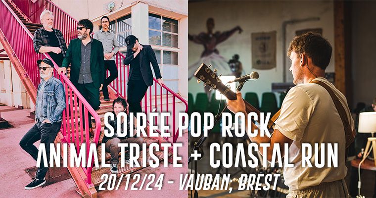 Soir\u00e9e pop rock avec Animal Triste + Coastal Run