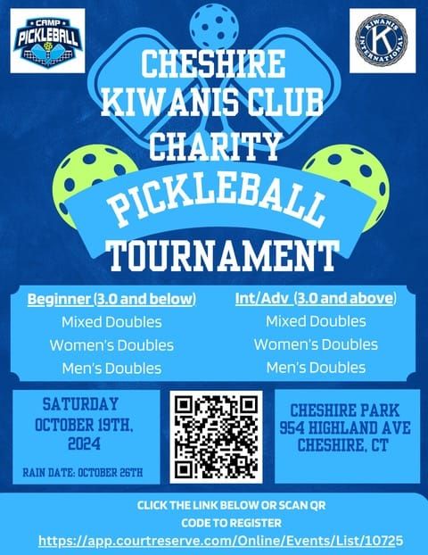 Cheshire Kiwanis PickleBall Tournament