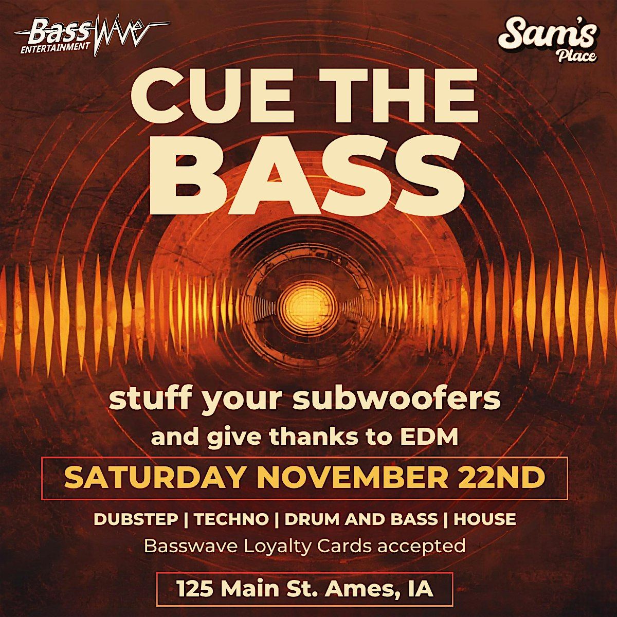CUE THE BASS: Stuff Your Subwoofers