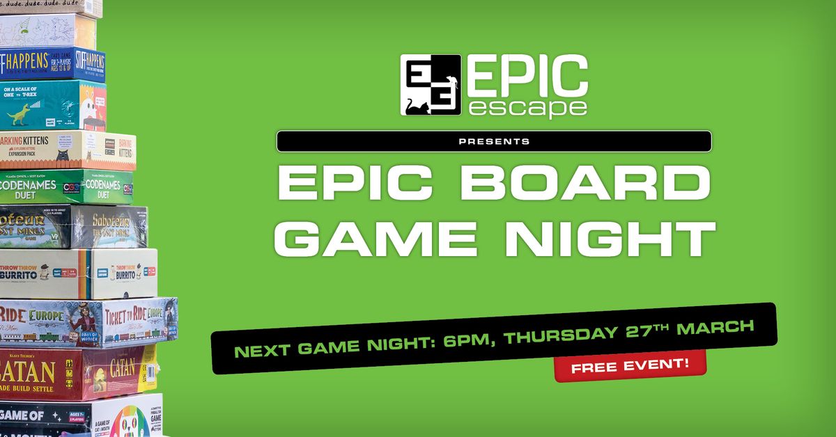 Epic Board Game Night