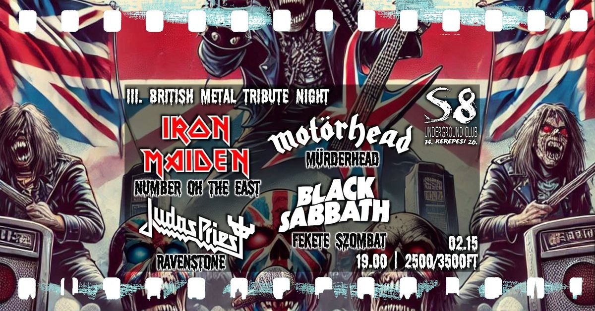 III. British Metal Tribute Night - S8 Underground Club