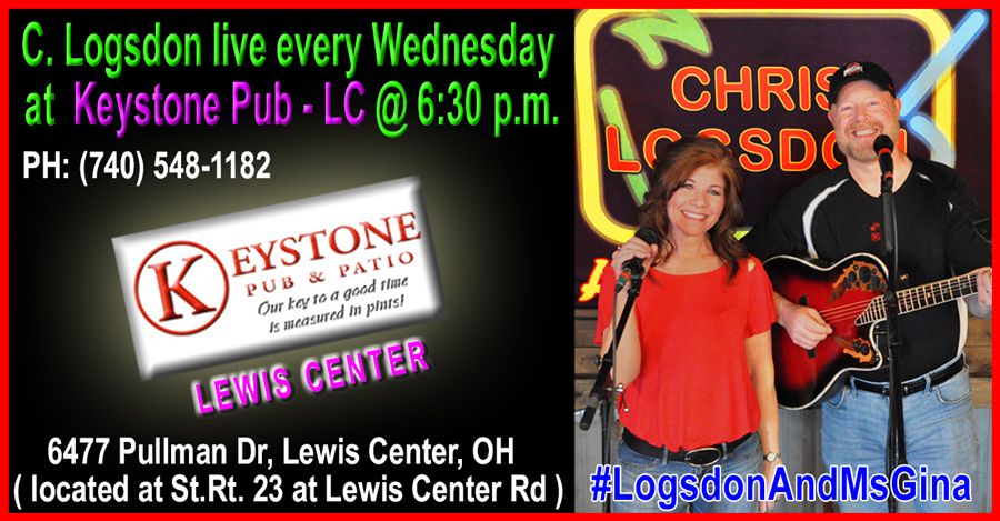 Chris Logsdon live Wednesdays at Keystone Pub & Patio-Lewis Center