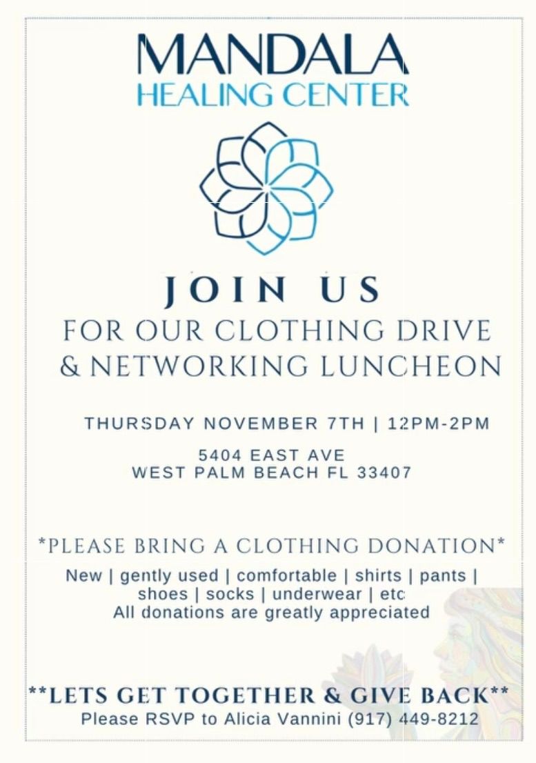 Mandala Clothing Drive & Networking Luncheon