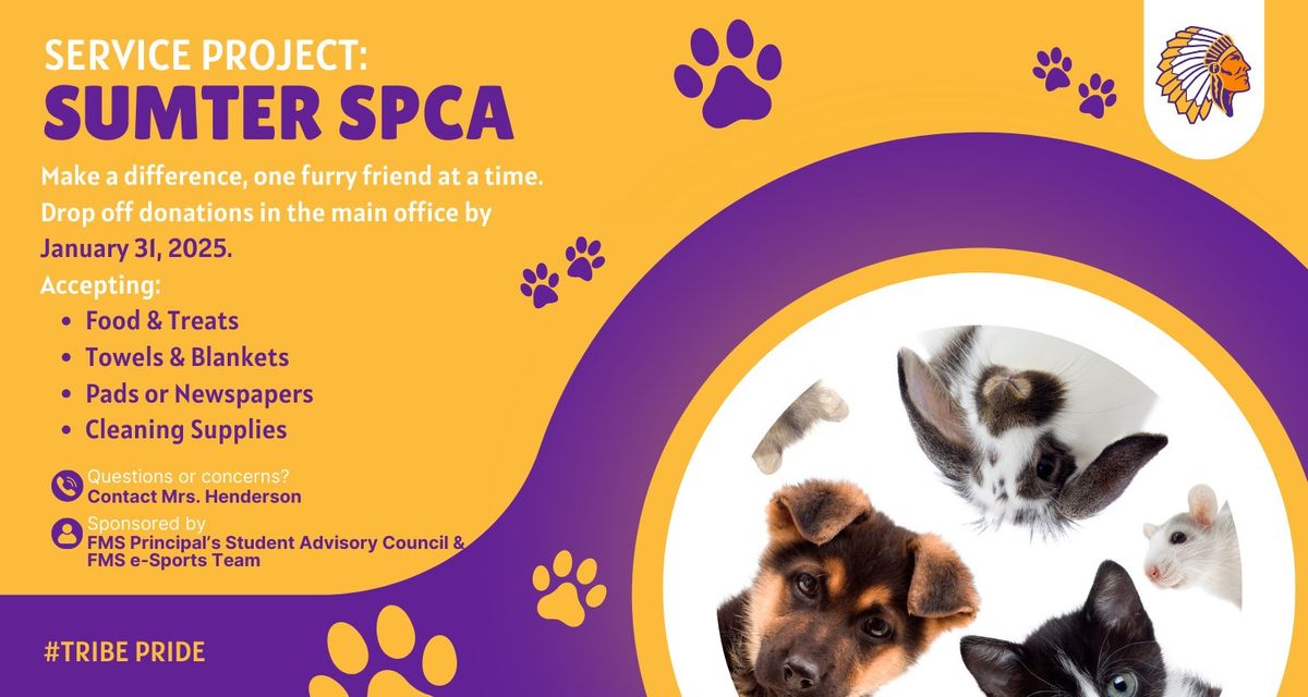 SPCA Service Project Hosted by FMS e-Sports & Student Advisory Council