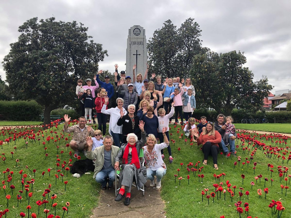 Remembrance Day Giant Poppy Installation 2024