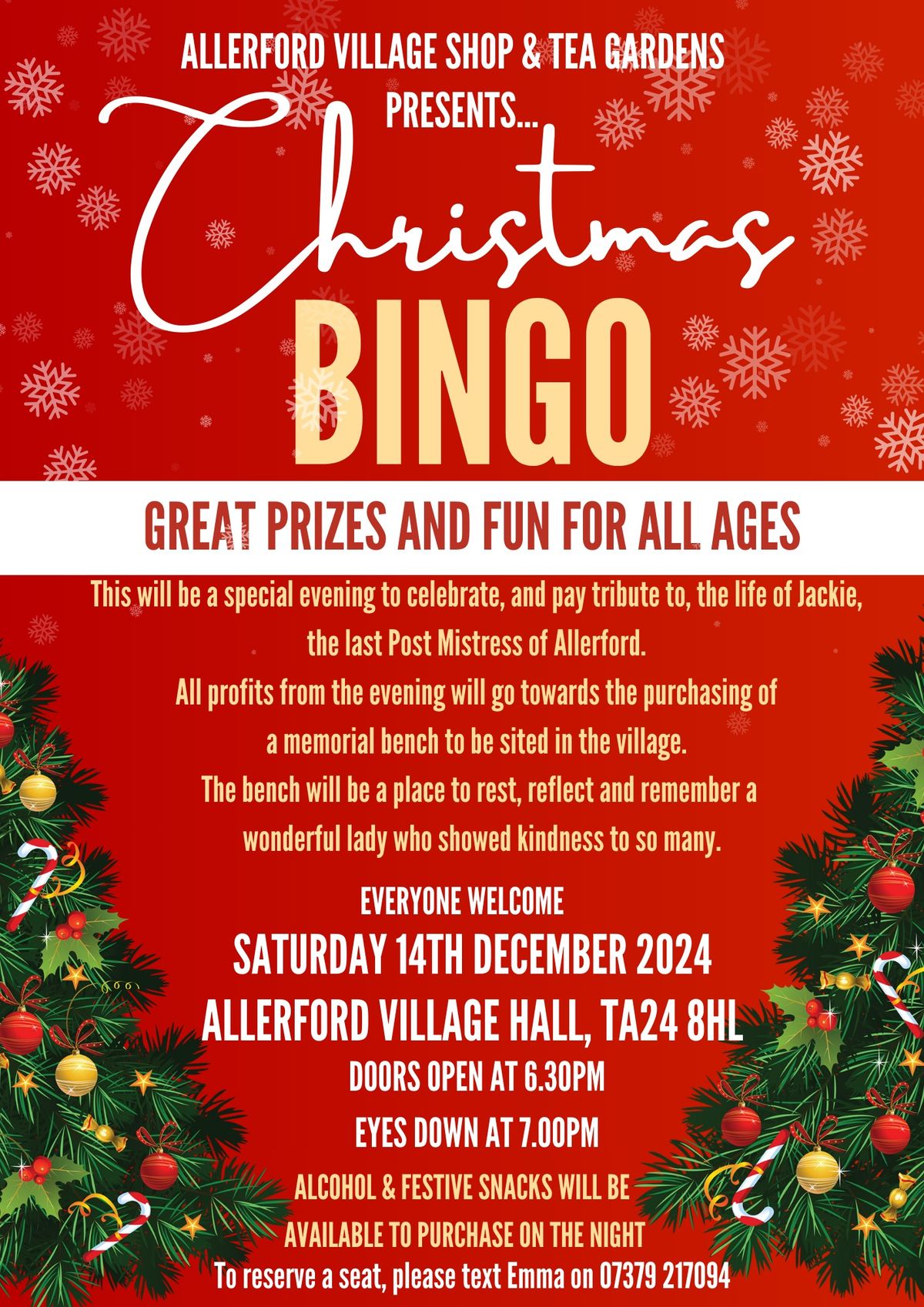 Christmas Bingo @ Allerford 