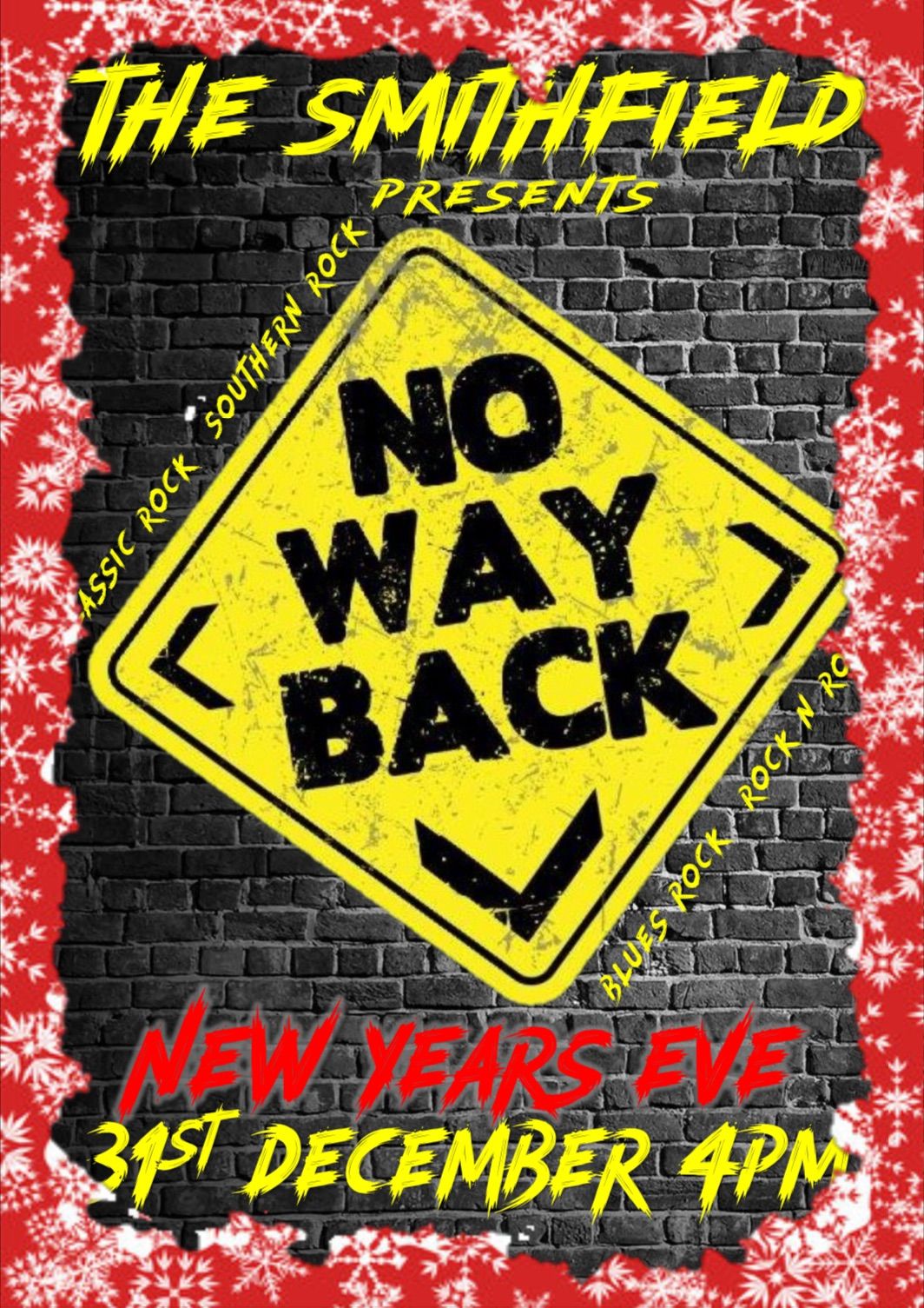 No Way Back New Years Eve (4PM)