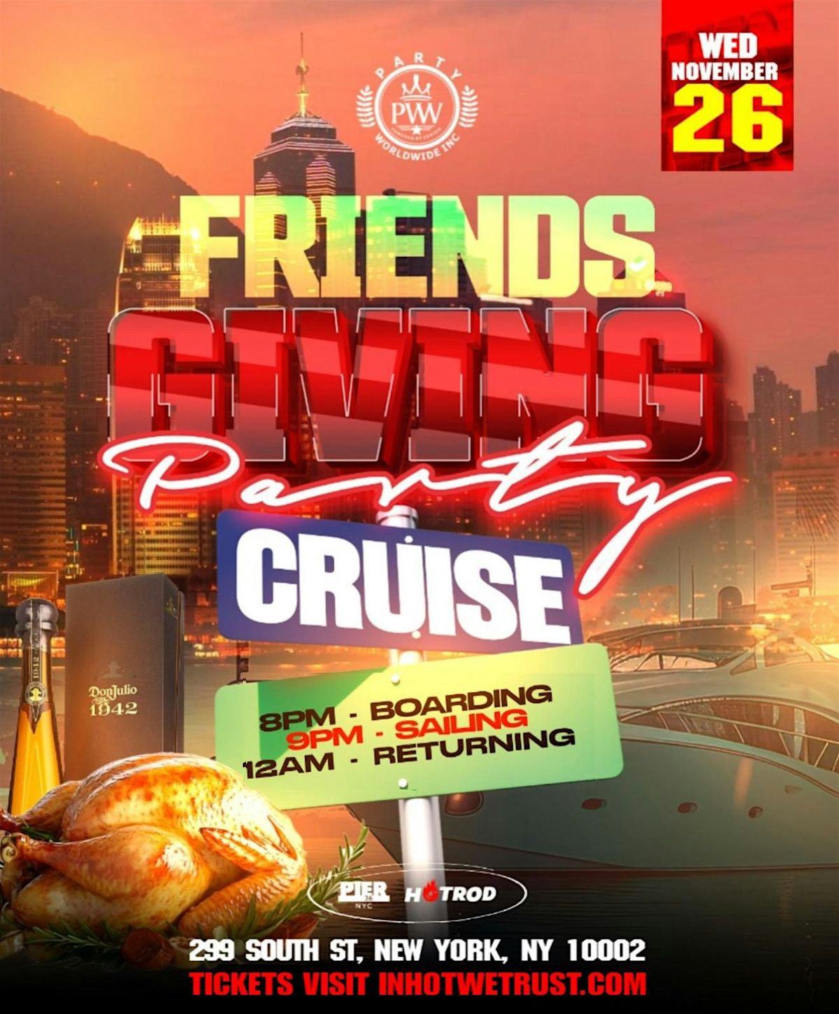 11\/26 FRIENDSGIVING CRUISE NYC