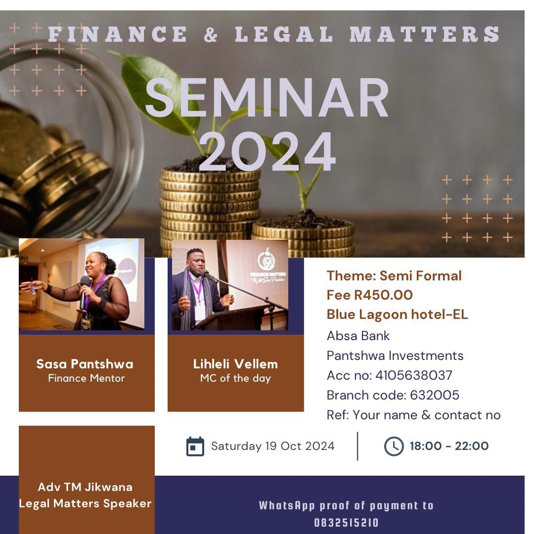 Finance and Legal Matters Seminar