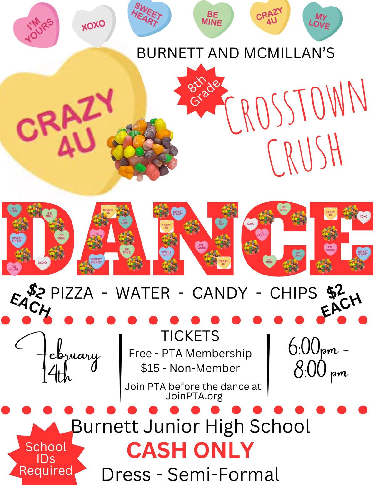 Crosstown Candy Crush 8th Grade Dance