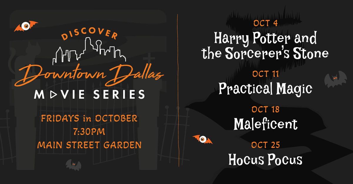 October Discover Downtown Dallas Movie Series