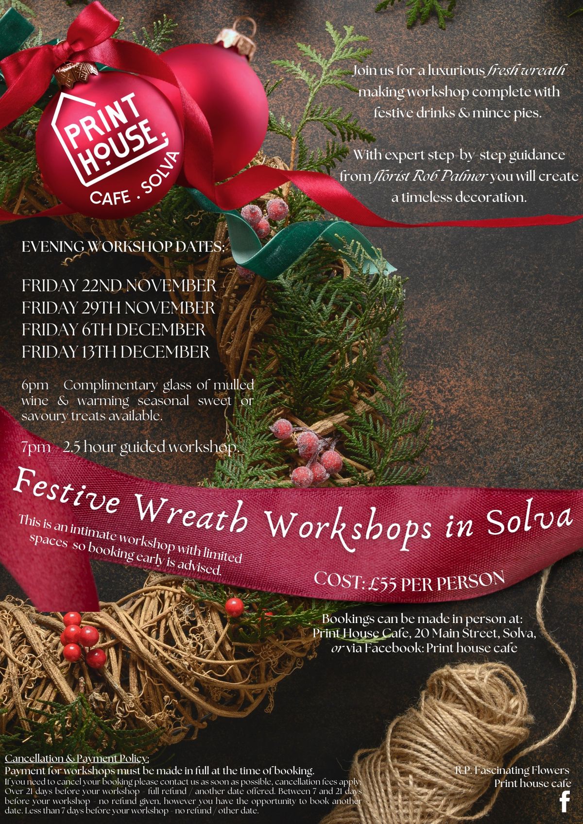 Festive Wreath Making Workshops