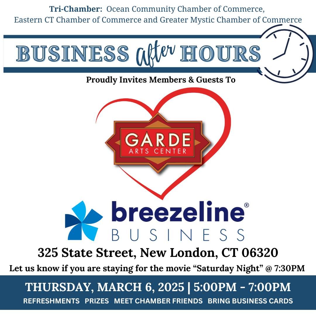 Tri-Chamber Business After Hours: Breezeline Winter Cinema Series at The Garde Arts Center