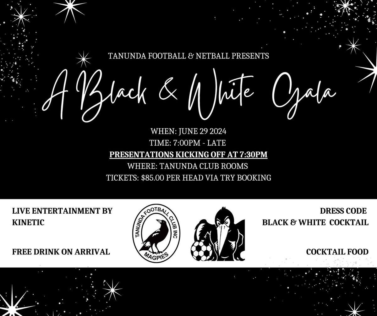 Magpie Black & White Gala