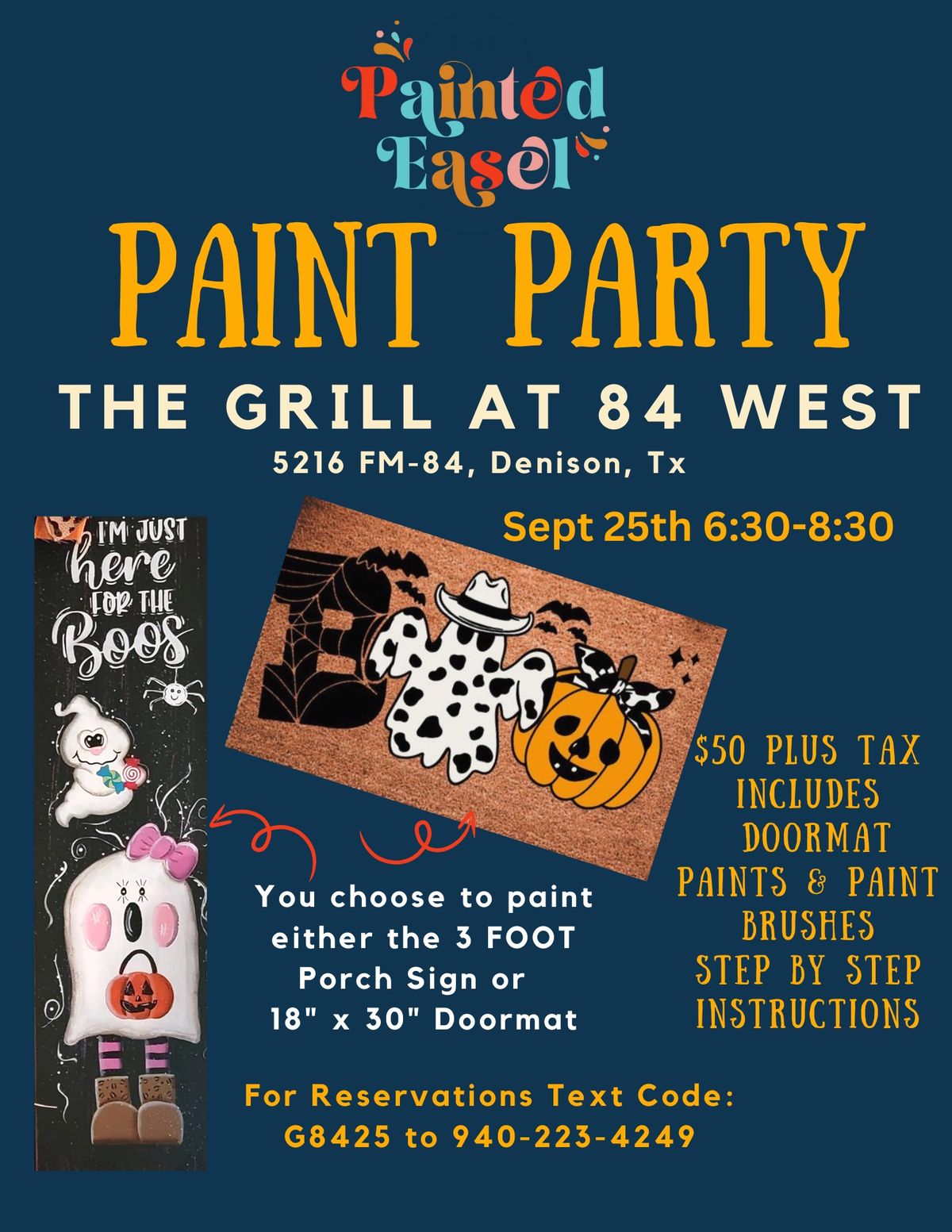 The Grill at 84 West - Paint Party