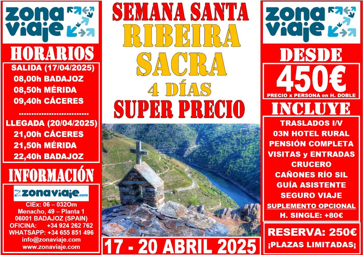 SEMANA SANTA 2025 || RIBEIRA SACRA 4 D\u00cdAS (17 - 20 ABRIL 2025)