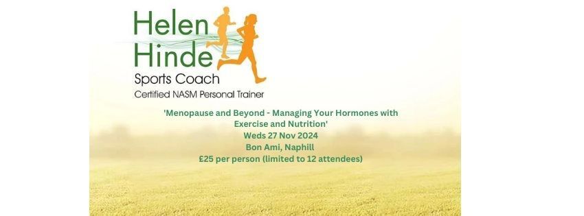 Workshop - 'Menopause and Beyond - Managing Your Hormones with Exercise and Nutrition