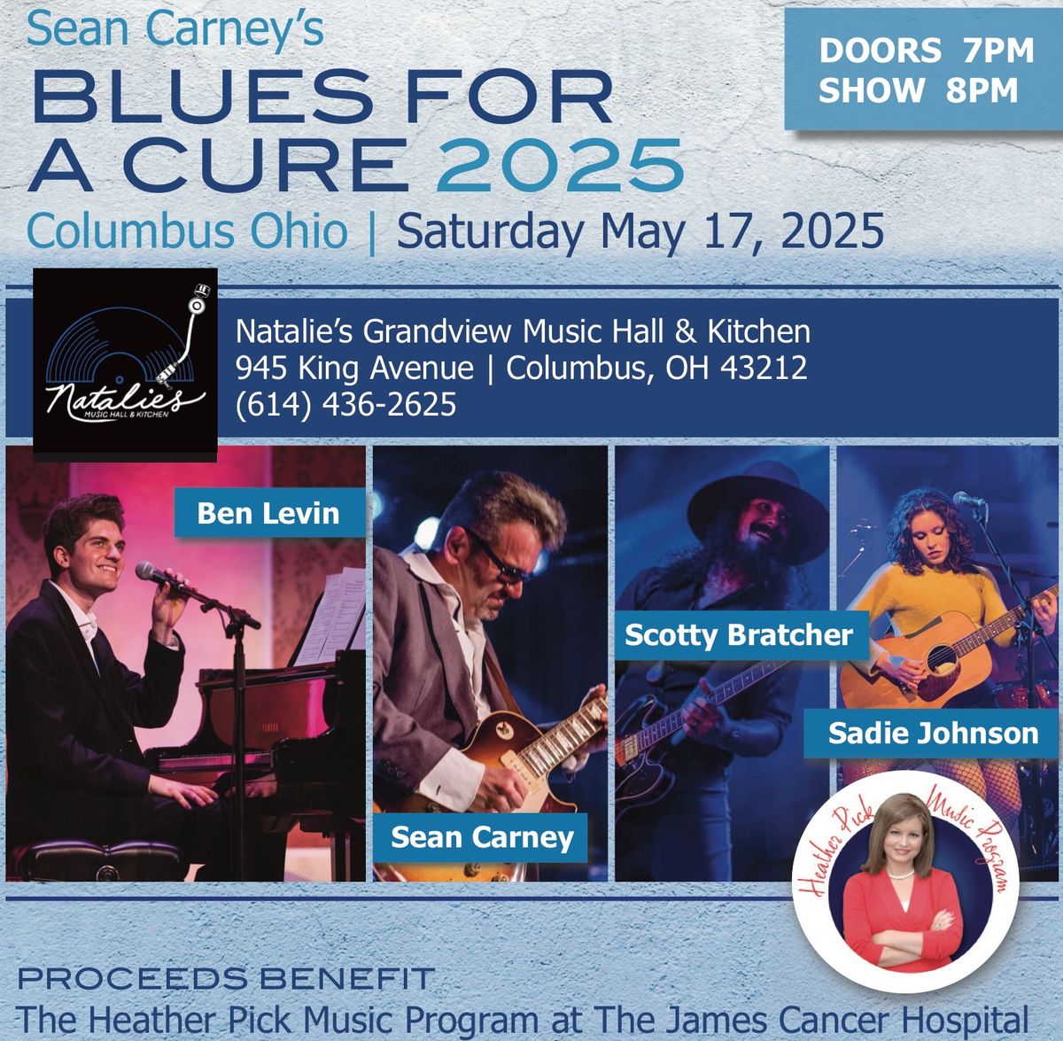 Sean Carney's Blues for a Cure with Ben Levin, Scotty Bratcher and Sadie Johnson - LOW TICKET ALERT!