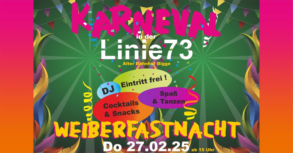 Weiberfastnacht**Karneval in der Linie 73**feiern bis der Arzt kommt...**