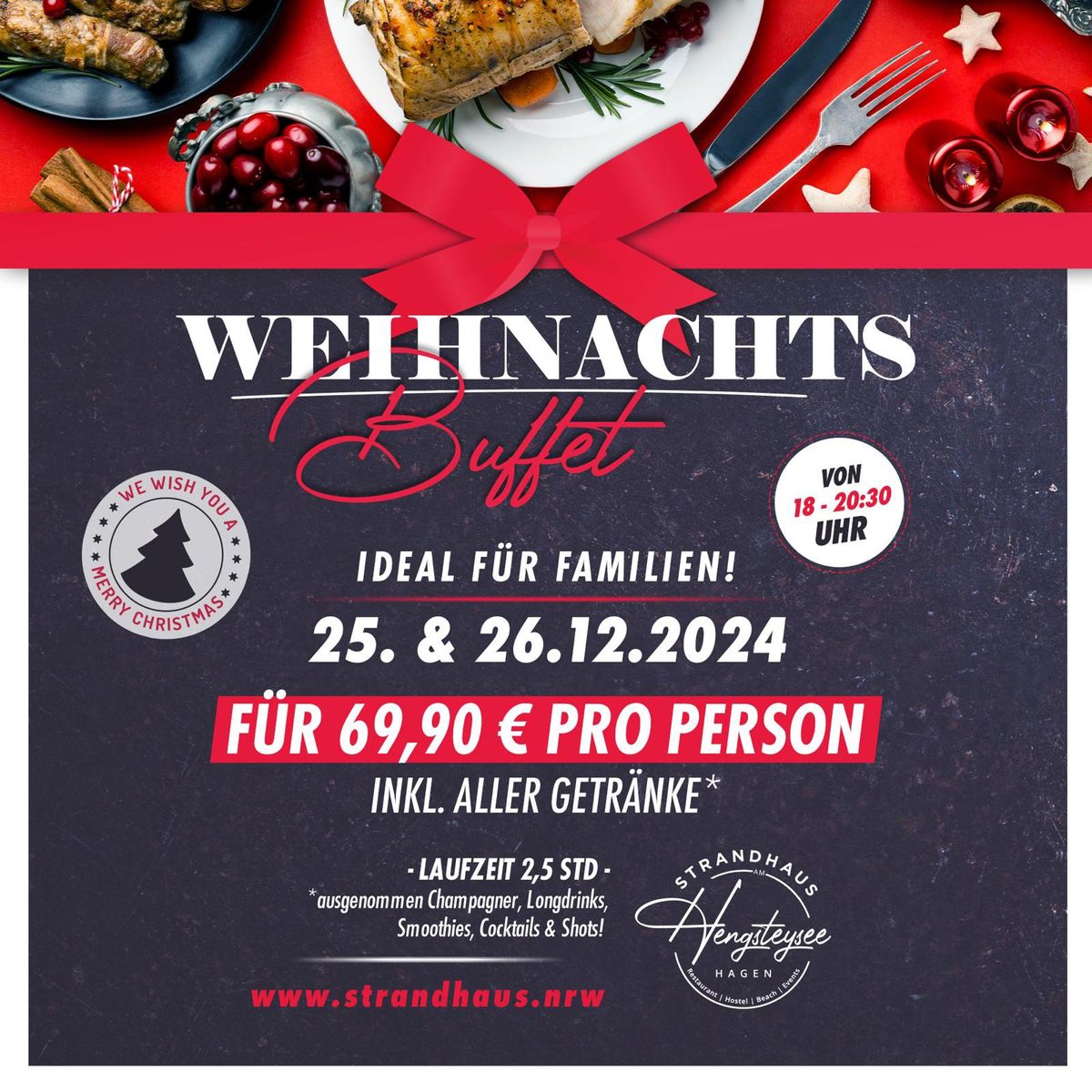 Weihnachtsbuffet im Strandhaus