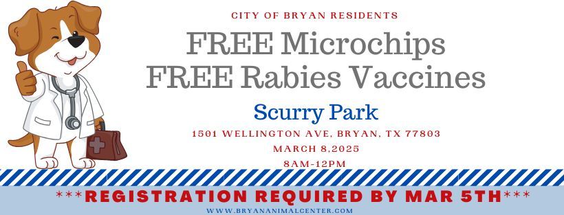 Free Microchip and Rabies Vaccination Event