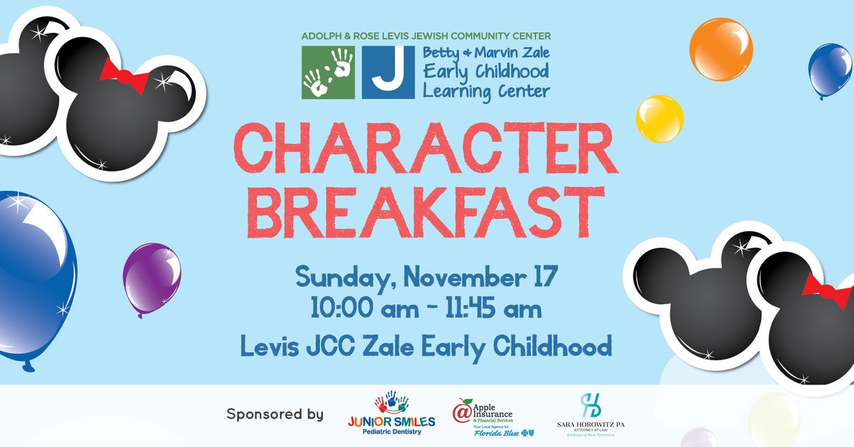 Levis JCC Zale Character Breakfast