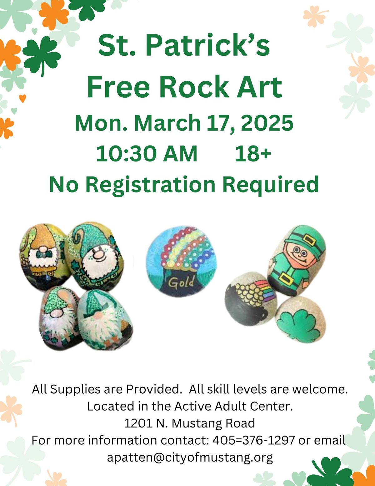 Free Adult Rock Art Class