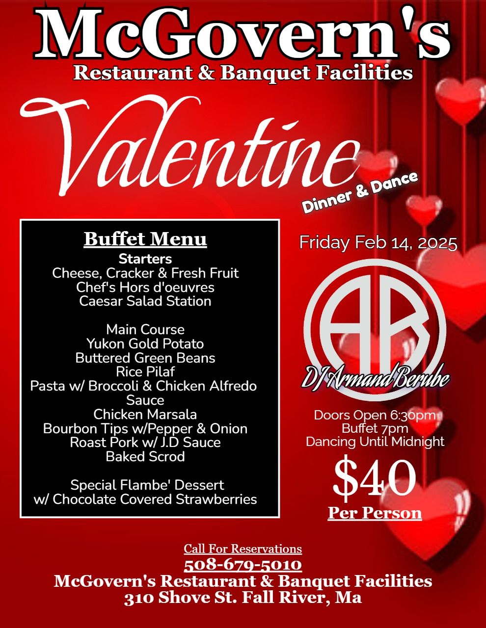 McGovern's Valentine Dinner Dance