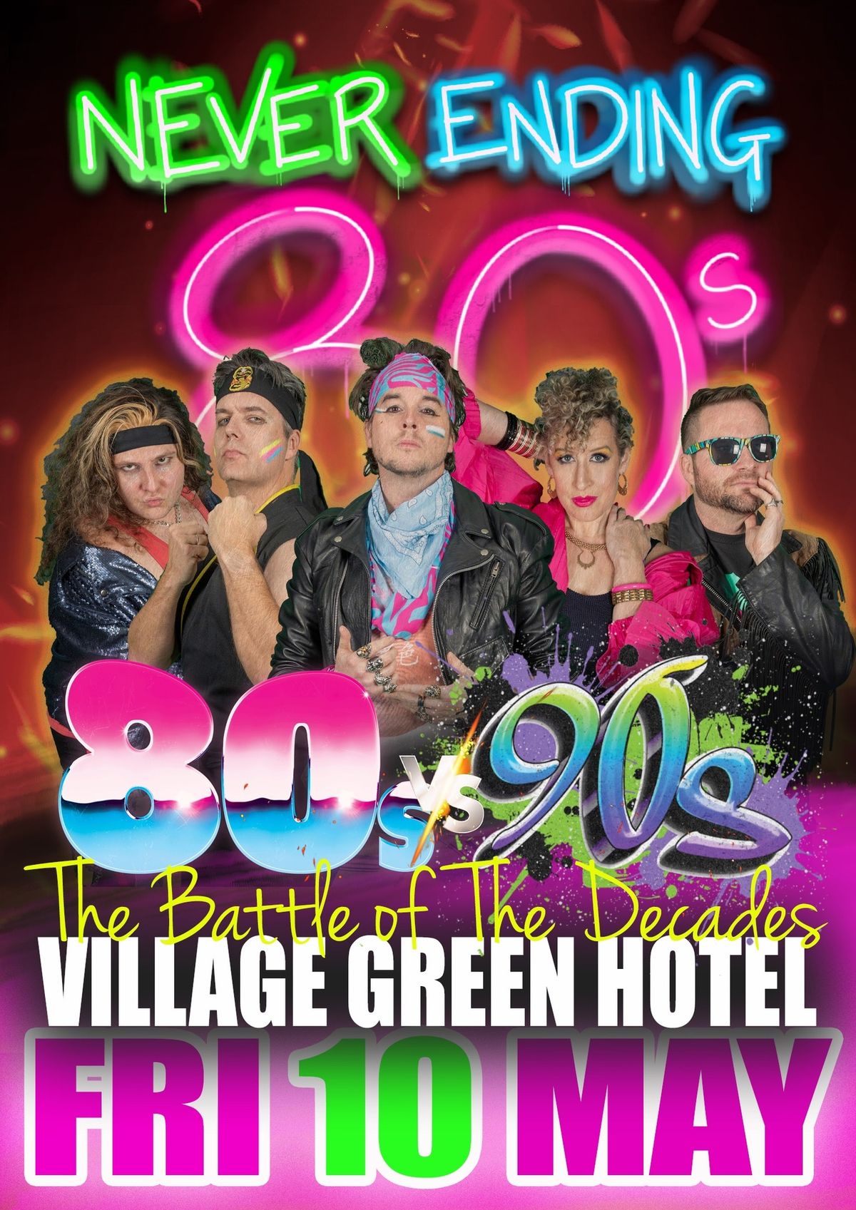 NEVER ENDING 80s v 90s - Village Green Melbourne 
