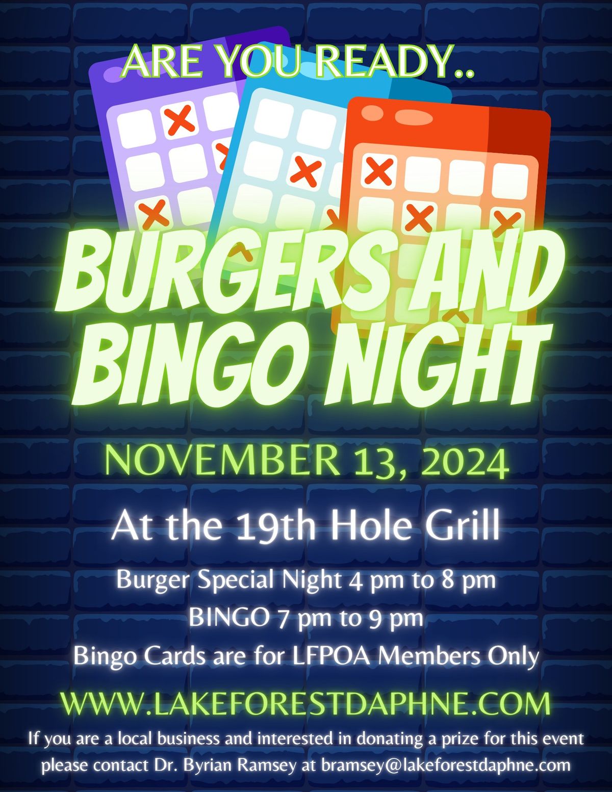 Burgers and Bingo