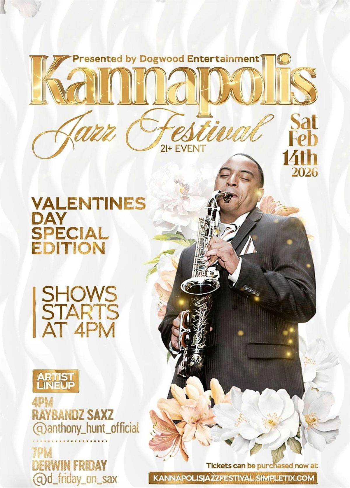 Valentine's Day - Legends of R&B Kannapolis Jazz Festival Special Event
