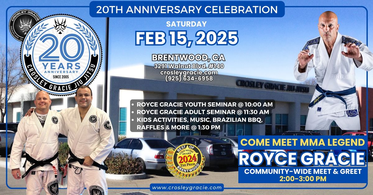 Crosley Gracie Jiu-Jitsu 20-Year Celebration Extravaganza