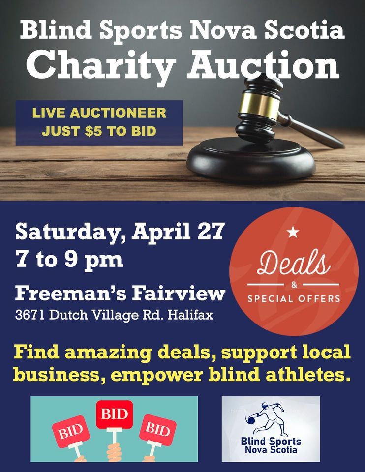 Charity Auction for Blind Sports Nova Scotia