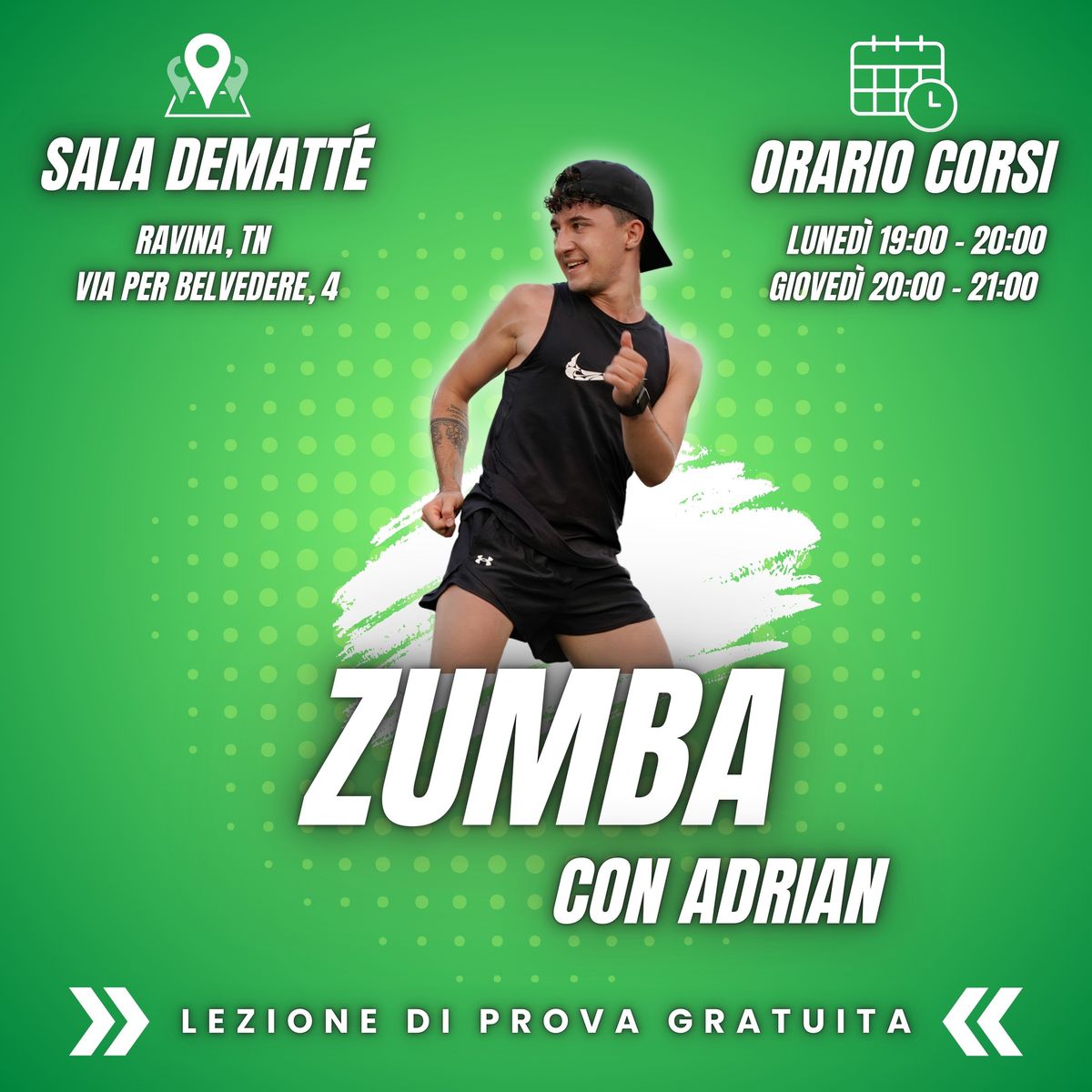 ZUMBA con Adrian - Inizio corsi 2024\/2025