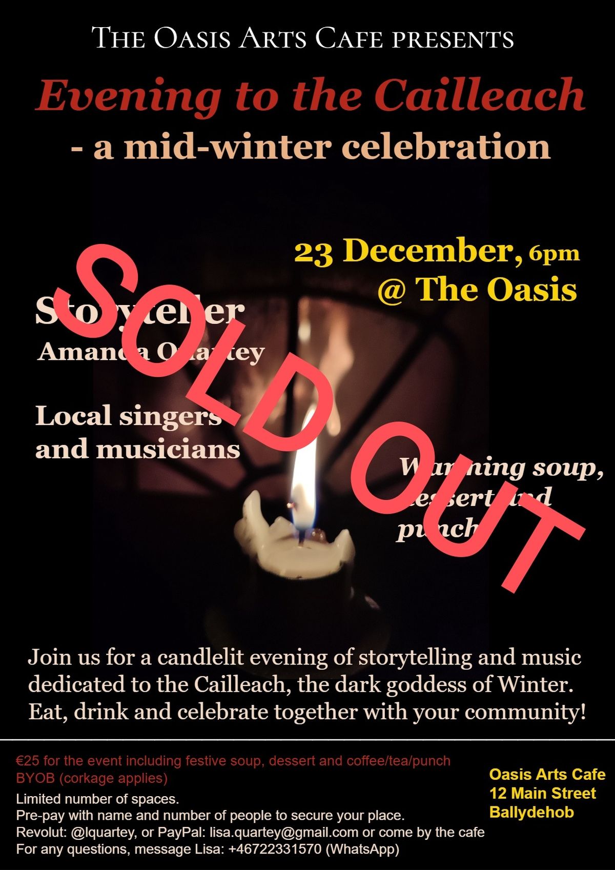 SOLD OUT! Evening to the Cailleach - a mid-winter celebration