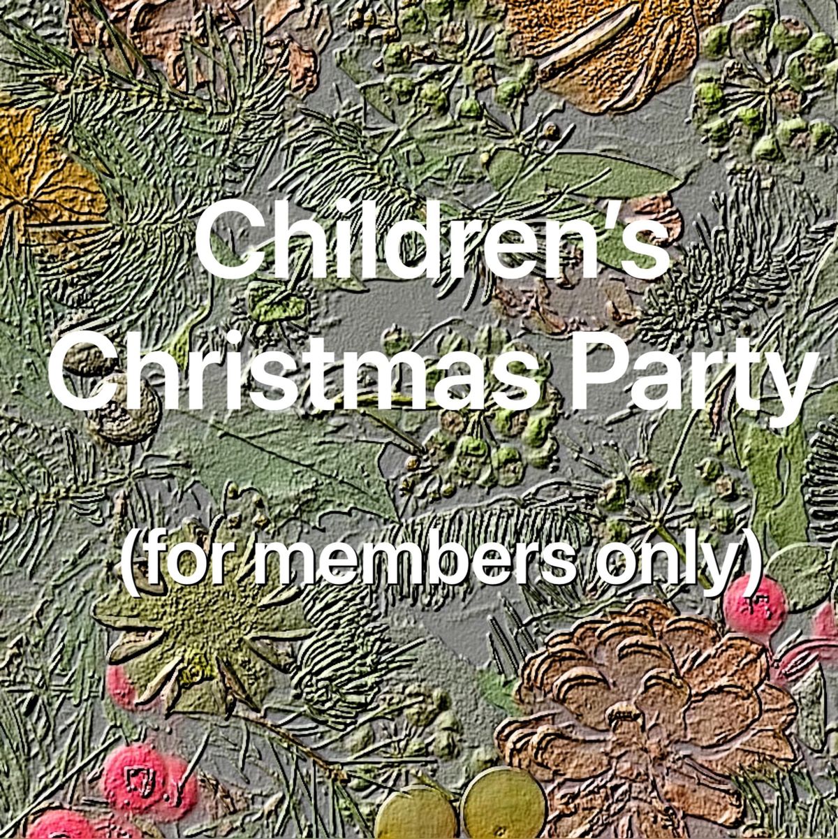 Children\u2019s Christmas Party (for members only)