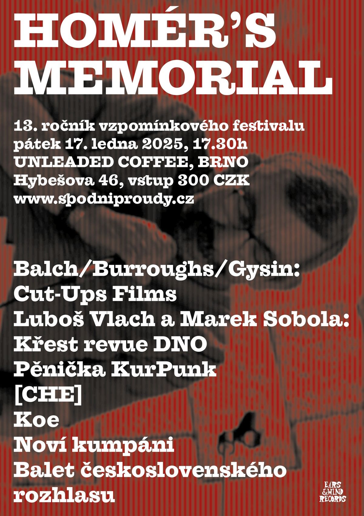 HOM\u00c9R'S MEMORIAL, p\u00e1tek 17. ledna 2025, Unleaded Coffee, Brno