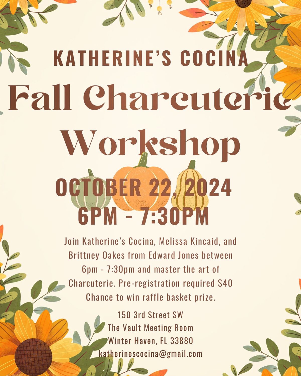 Fall Charcuterie Workshop