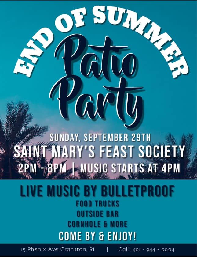 End of Summer Patio Party