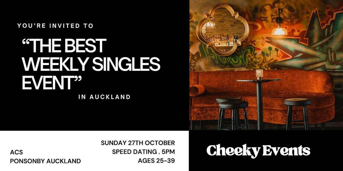 New Zealand Speed Dating Ponsonby Auckland, ages 25 - 39