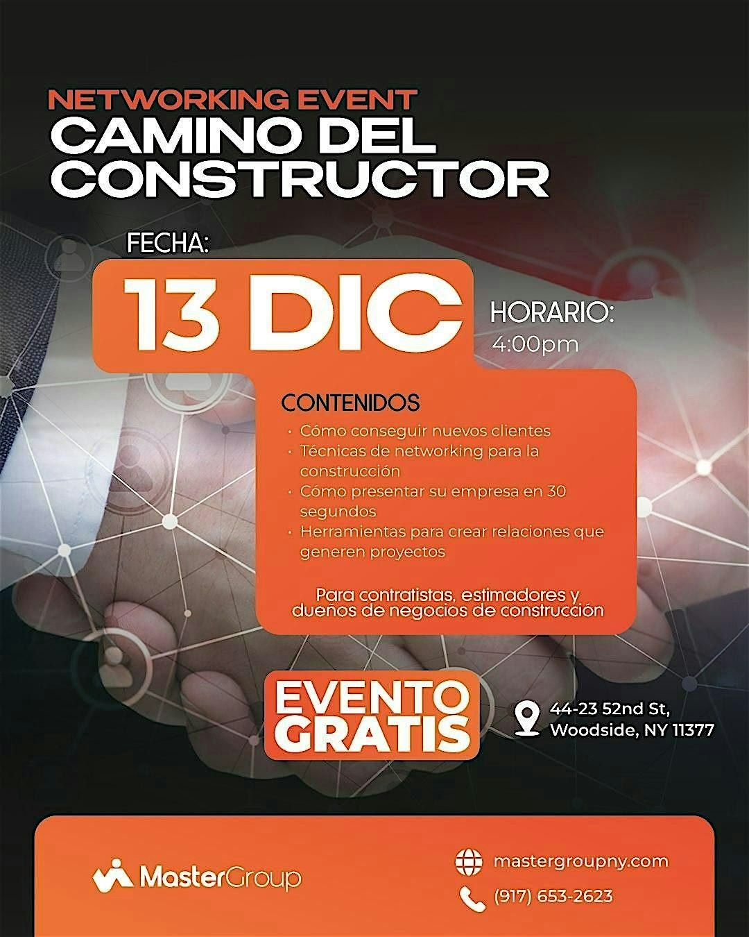 Networking Event - Camino del Constructor