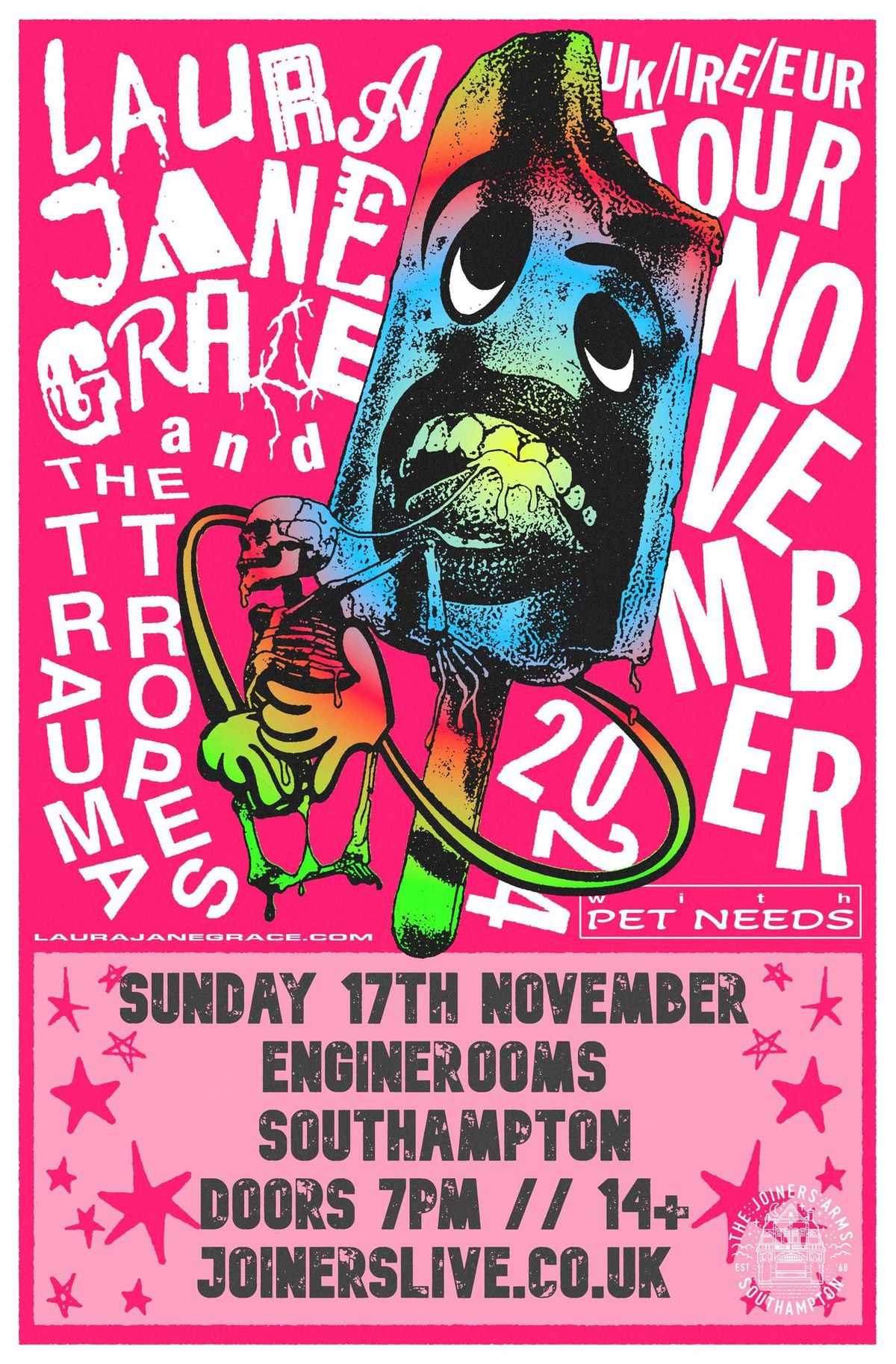 Laura Jane Grace + Pet Needs ( 400 Cap Show ) at Engine Rooms, Southampton