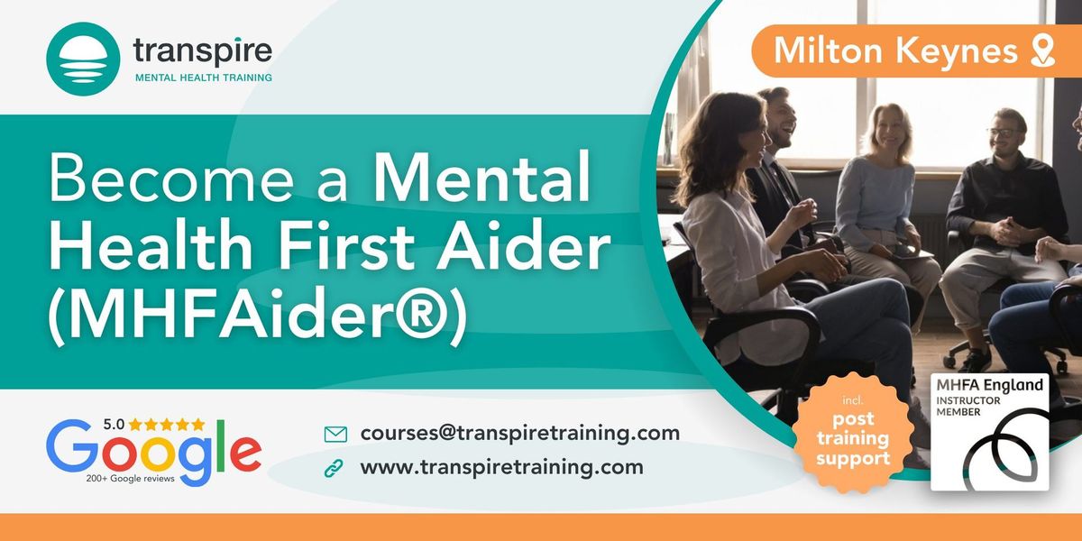 2-Day Mental Health First Aid Course Milton Keynes