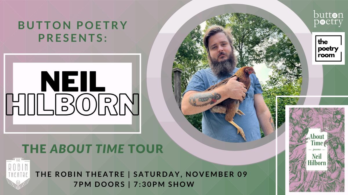 Neil Hilborn 'About Time' Book Launch | Button Poetry X The Poetry Room