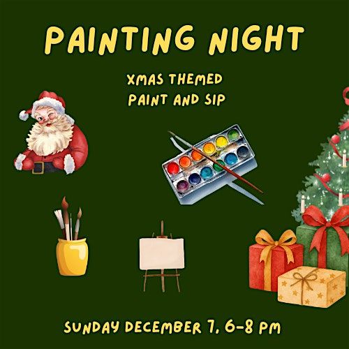 Painting Night | Xmas themed Canvas  | Simpl Cafe