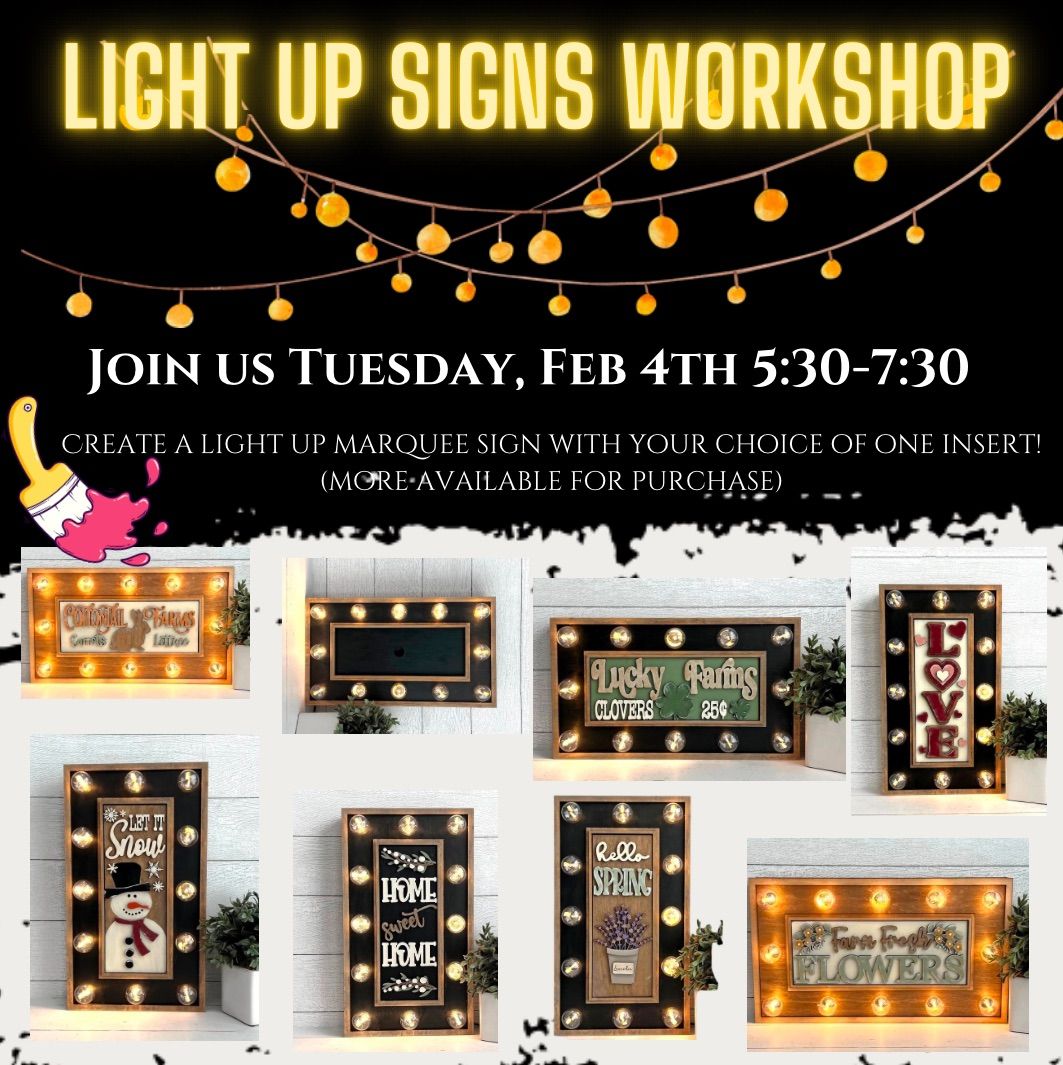 Light Up Signs Workshop