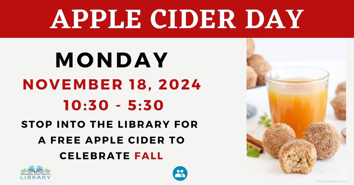 Apple Cider Day at Newaygo Library