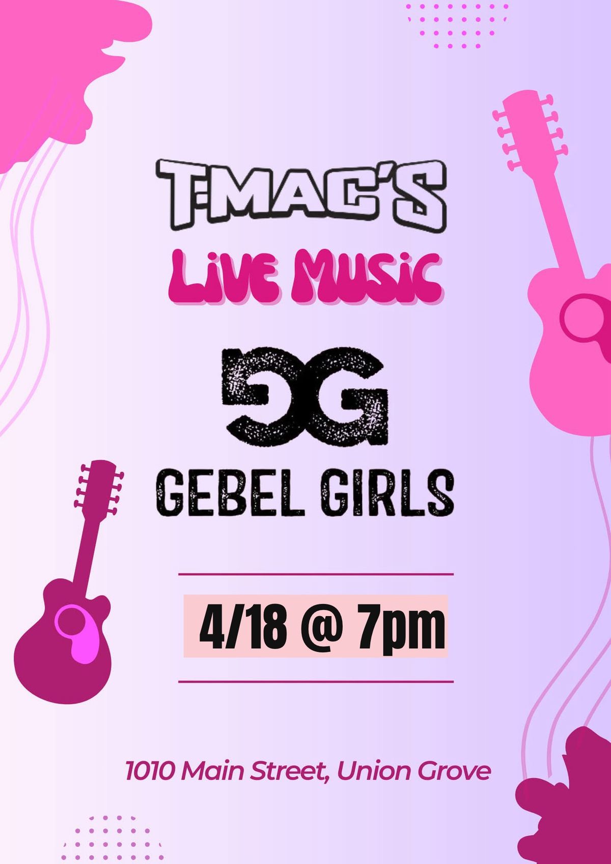 Gebel Girls LIVE at T-Mac's Saloon