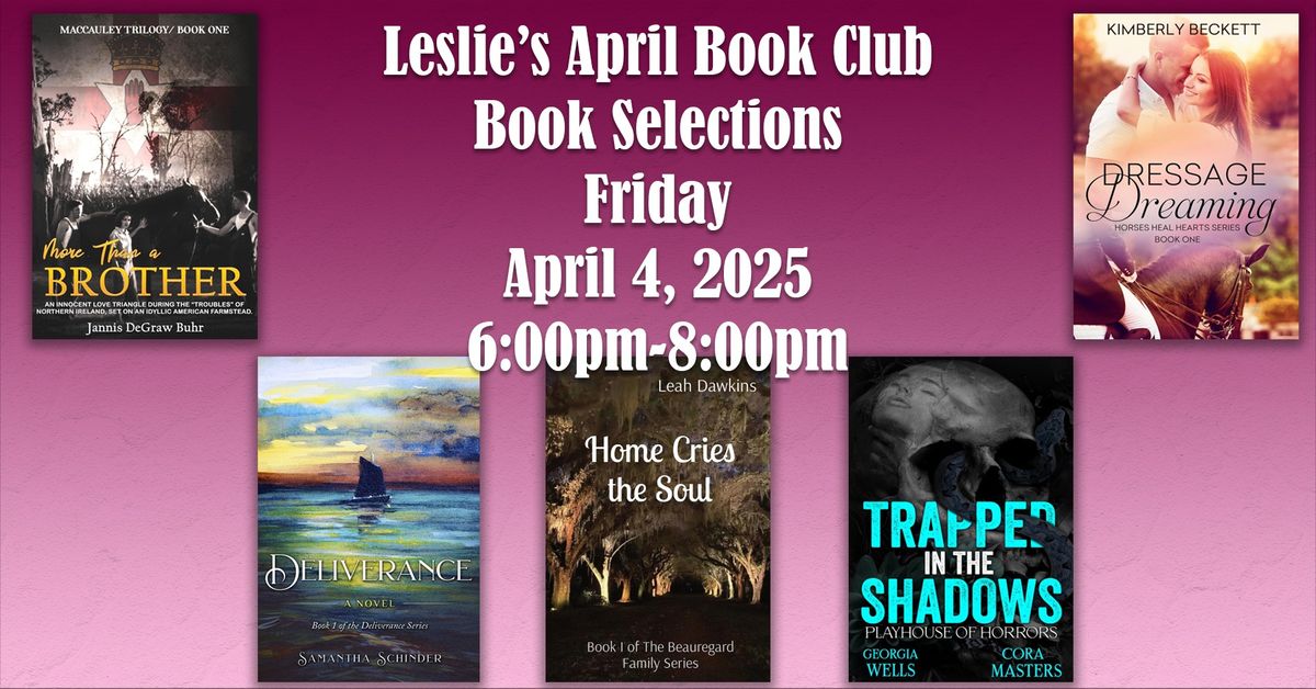 Leslie's April Book Club